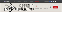 Tablet Screenshot of pleasantonband.org